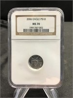 2006 Platinum 1/10oz Eagle NGC70