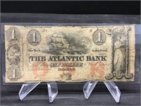 $1 Atlantic Bank Obsolete Brooklyn NY