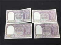 Group of 4 India 10 Rupee