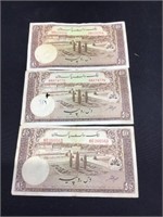 Group of 3 Pakistan Rupees