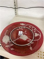 Tiffin glass plate