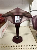 Purple Tiffin glass vase