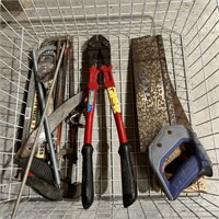 Hand Saws, Bolt Cutter and Assorted