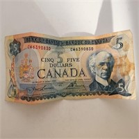 Five Canada Dollars