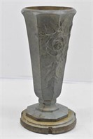 Solid Bronze Antique Funeral Flower Urn