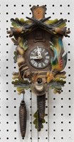 German Hunting Scene Cuckoo Clock