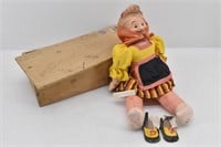 1940's Liberation Belgium Doll in War Mailing Box