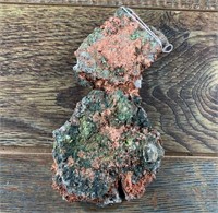 Raw copper ore specimen 7.5"