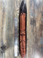 African wood carving, 22"