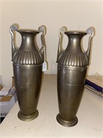 C.1915 Brass WMF Art Deco Vases