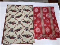 Pair of Holiday Tablecloths