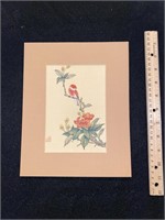 Vintage Chinese Watercolor, Signed