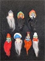 Collection of Miniature Clay Chinese Opera Masks