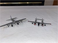 Vintage B-17 & P-38 Metal Planes