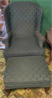 Cloth Chair & Ottoman