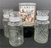 Vintage Mr. Peanut Jars (one 75th Anniv & Can Lot)