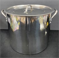 Stainless Stock Pot w/Lid-8-3/4"H x 10"D