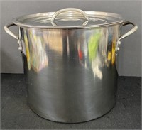 Stainless Stock Pot w/Lid-9"H x 11" D