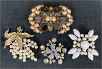 Vtg Costume Jewelry-Crown Trifari & H. Carneige