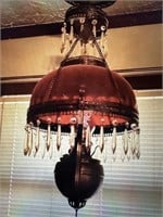 Antique Pittsburgh Victorian hanging Lamp