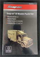 UNOPENED Snap-on 3D Wooden Puzzle Van