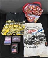 Racing/Car Lot-Playing Cards/Towel/T-shirt