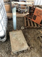 PLATFORM SCALE WITH WEIGHTS