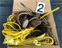 Box of ropes & pullies