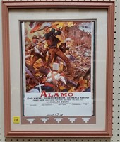 Alamo Movie Poster in Frame