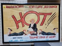Some Like It Hot Movie Poster in Frame