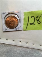 British half penny Uncirculated 1940