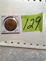 British half penny (AU+) 1943