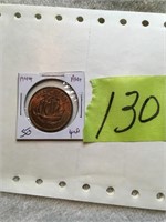 British half penny (AU+) 1944
