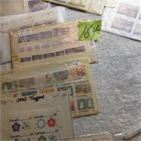 25 Packages of blocks of Canadian stamps