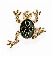 Jewelry 10kt Yellow Gold Frog Pendant