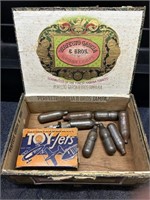 Vintage Toy Jets And Box In Old Cigar Box