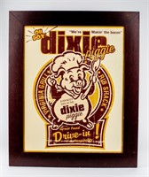 1950s Framed “Dixie Piggy” Drive In Ad