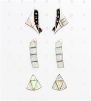 Jewelry Sterling Silver Opal Earrings