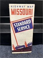 Vintage STANDARD OIL Missouri Map