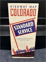Vintage STANDARD OIL Colorado Map