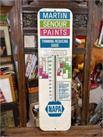 Vintage NAPA Martin Senour Paints Thermometer
