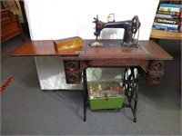 Wheeler & Wilson Treadle Sewing Machine, Sew Box