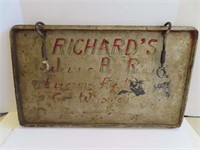Hanging Sign "Richards Welding"
