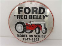 Ford Red Belly 8n Tin Sign