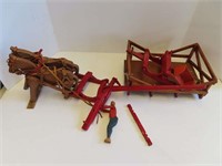 Wooden Toy Horse Drawn Wagon