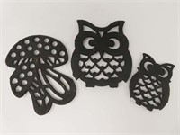 Owl & Mushroom Trivets