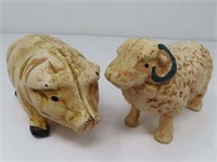 Cast Painted Pig, Sheep
