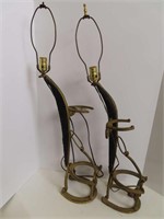 Horse Hame and Shoe Lamps