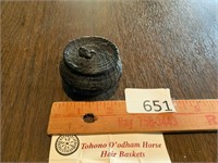 Tohono O'odham Horse Hair Lidded Basket