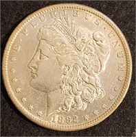 1892-S Morgan Dollar MS60 $47.5k